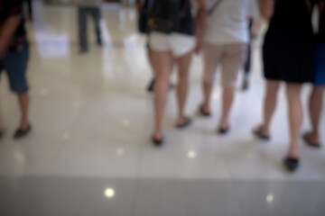 Picture blurred for background abstract and can be illustration to article of shopping mall
