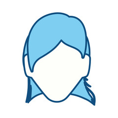 Anonymous faceless, woman icon vector illustration graphic design