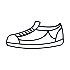 tennis shoe isolated icon vector illustration design