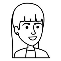elegant businesswoman avatar character vector illustration design