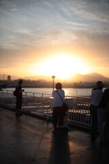 Fototapeta premium 苫小牧を出港するフェリー