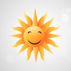 Illustration of lements for summer background