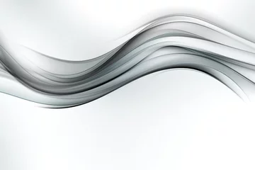Crédence de cuisine en verre imprimé Vague abstraite Fond de lignes et de vagues modernes de ton gris