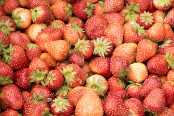 background from freshly strawberries
