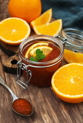 Delicious orange jam