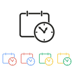 Planning calendar - vector icon.