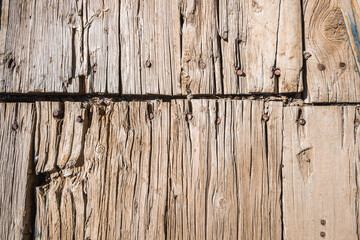 Old brown wooden planks
