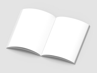 Blank hard cover book template