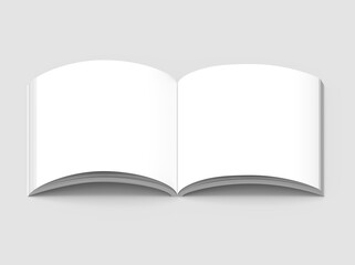 Blank hard cover book template
