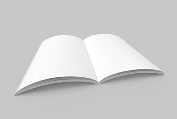 Blank hard cover book template