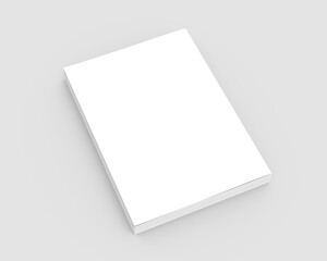 Blank hard cover book template