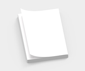 Blank hard cover book template