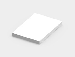 Blank hard cover book template