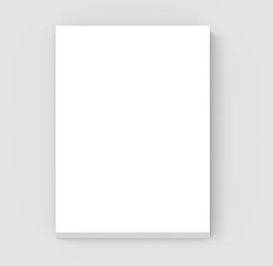 Blank hard cover book template