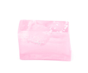 Handmade bar of soap isolated