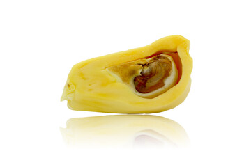 fresh ripe Jackfruit isolated on white background.