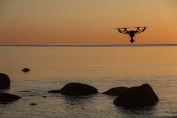 Drohne auf dem Meer