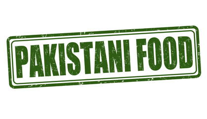Pakistani food sign or stamp