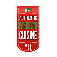 Authentic pakistani cuisine banner design