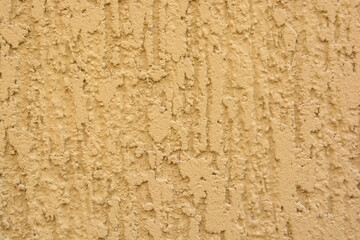 Close up beautiful new uneven plaster surface