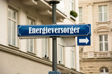 Obraz premium Schild 192 - Energieversorger