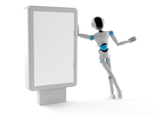 Android with billboard