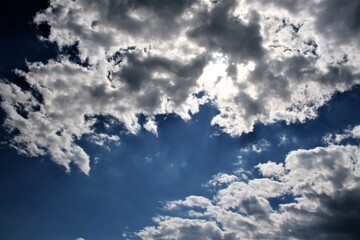 blue sky and clouds