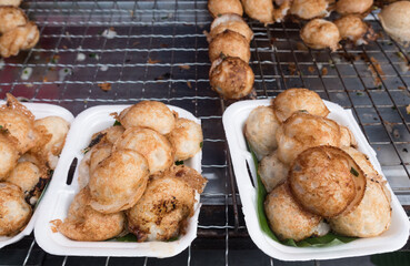 Kind of Thai sweetmeat or Kanom Krok, Thai dessert.