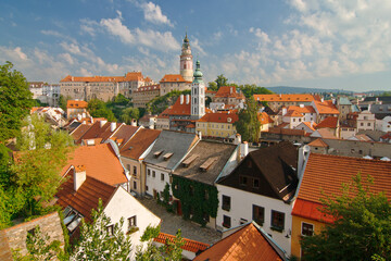 Fototapeta premium View of medieval city Cesky Krumlov with the castle, Czech republic, Europe