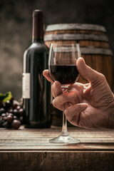 Wine tasting in the cellar
