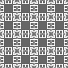 Grey ornamental seamless wallpaper pattern, vector illustration