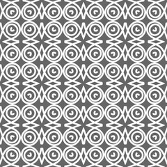 Grey ornamental seamless wallpaper pattern, vector illustration