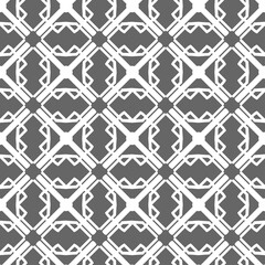 Grey ornamental seamless wallpaper pattern, vector illustration