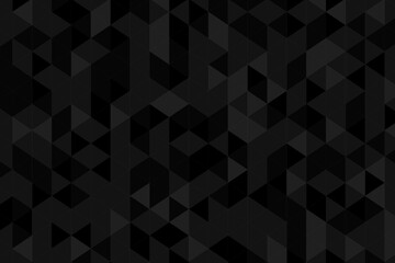 Black abstract polygonal background