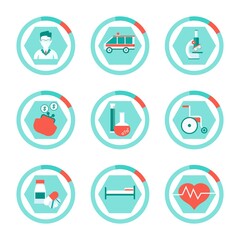 set of medical icons