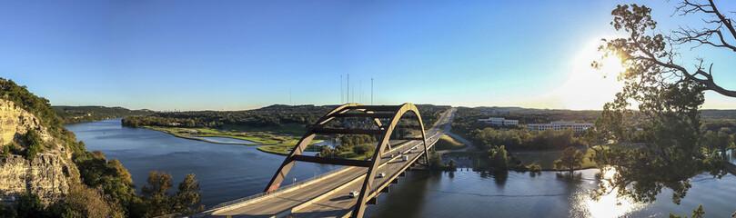 The bridge, panoramic view.