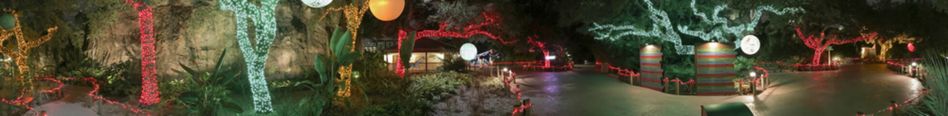 Trail of Lights, panoramic view.