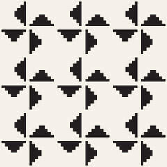 Shapes seamless pattern background. Stylish symmetric lattice.  Abstract geometric tiling mosaic