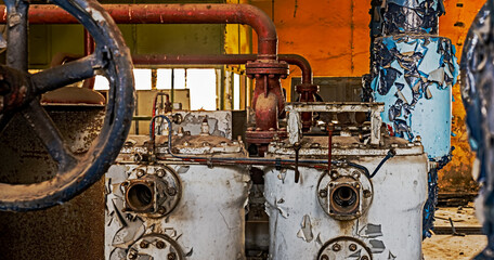 Industrial machinery abandoned