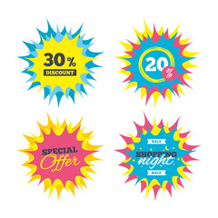 30 percent discount sign icon. Sale symbol.