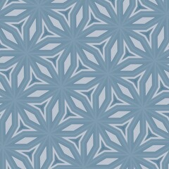 blue with white floral pattern