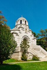 Fototapeta na wymiar Chapel near The St. Nicholas Orthodox Cathedral