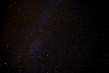 Dark night sky in the stars