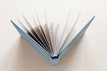 Blue book with fabric cover