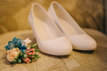 Obraz na płótnie Canvas Bride's shoes
