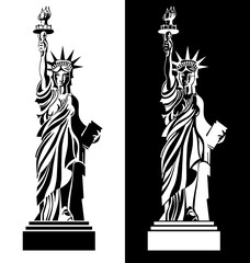 drawing statue of liberty USA symbol