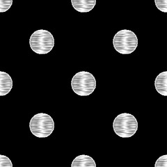 Polka dot seamless pattern. Vector illustration. Retro motif. 
