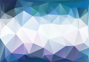 Blue polygonal abstract background