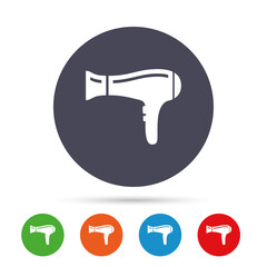 Fototapeta premium Hairdryer sign icon. Hair drying symbol.