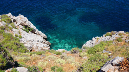 Photo of picturesque island of Hydra on a spring morning, Saronic Gulf, Greece